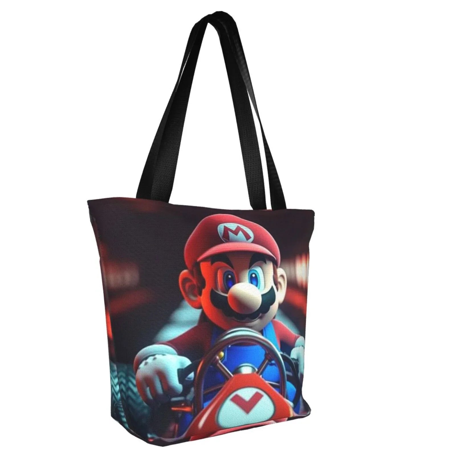 Mario Beach Adventure Shopping Work Travel Women's Shoulder Bag Capacity School Handbag Business Game Large Super For Tote
