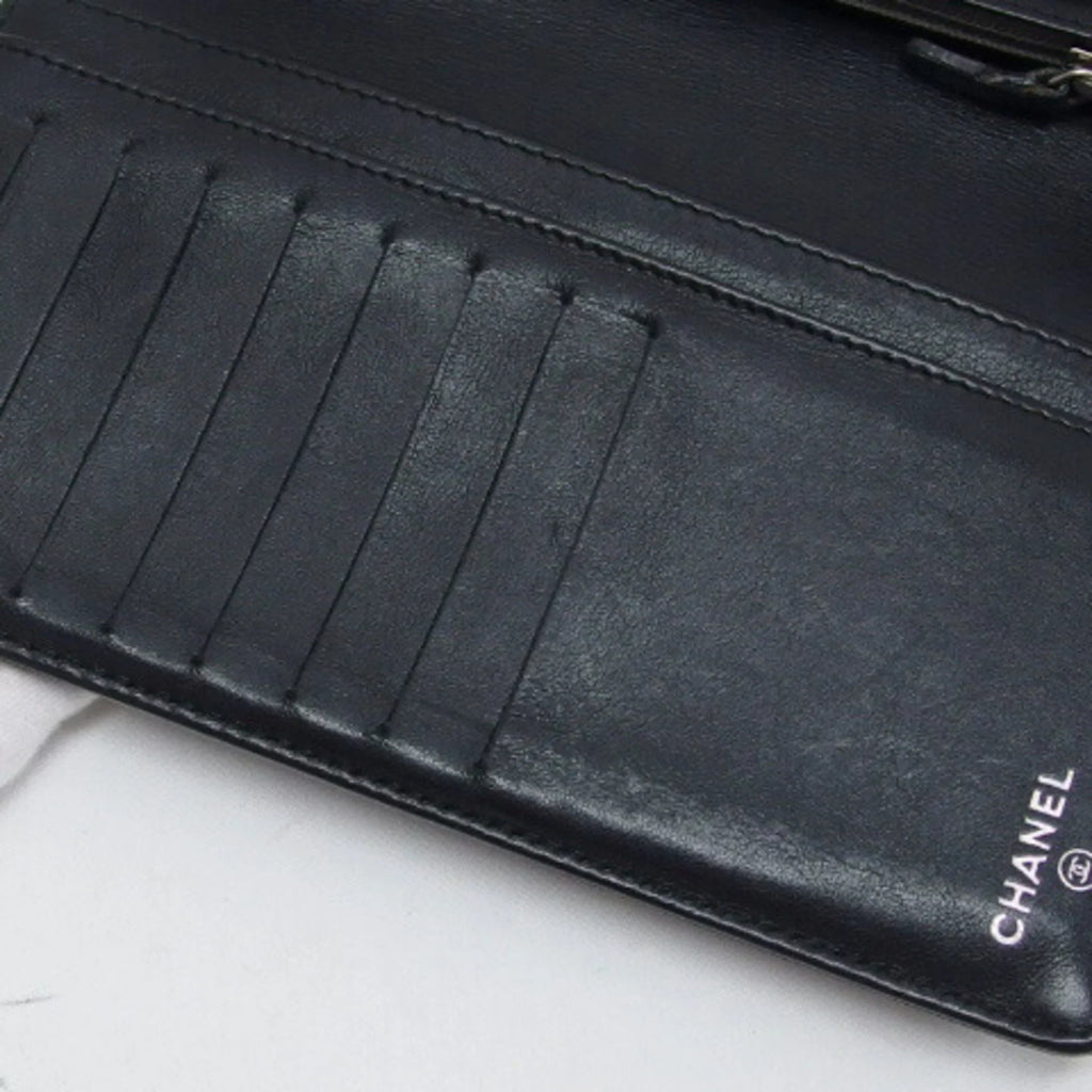palette camellia makeup (Fair) blue wallet long Pre-Owned bi-fold