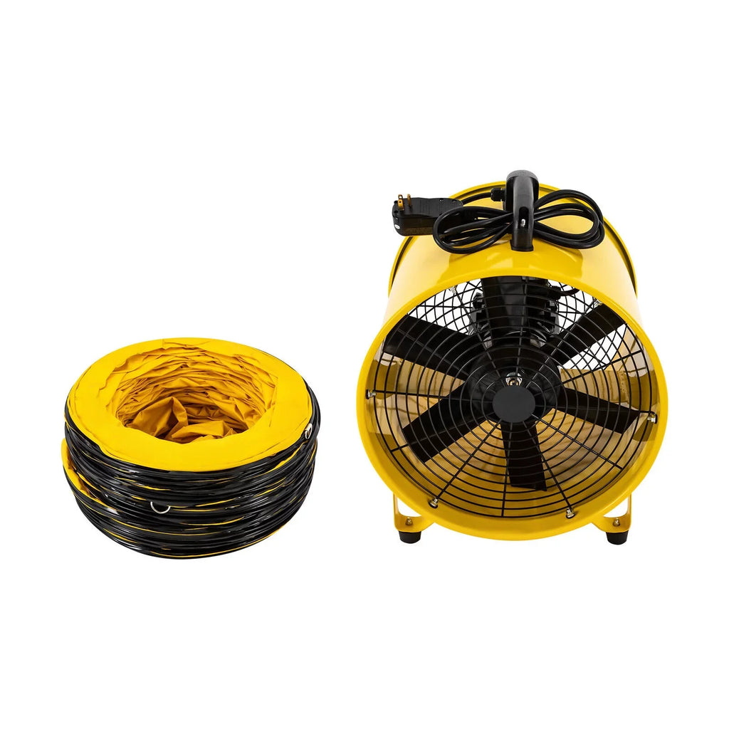 with Ventilator, 32.8ft Low 16-Inches Home 2160 for Hose, Extractor CFM Fume 3178 Duct Job Blower Noise & Portable Exhaust Site High-Velocity Utility Fan 1100W and