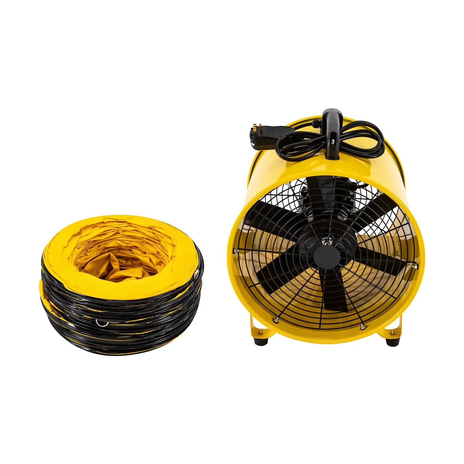 with Ventilator, 32.8ft Low 16-Inches Home 2160 for Hose, Extractor CFM Fume 3178 Duct Job Blower Noise & Portable Exhaust Site High-Velocity Utility Fan 1100W and