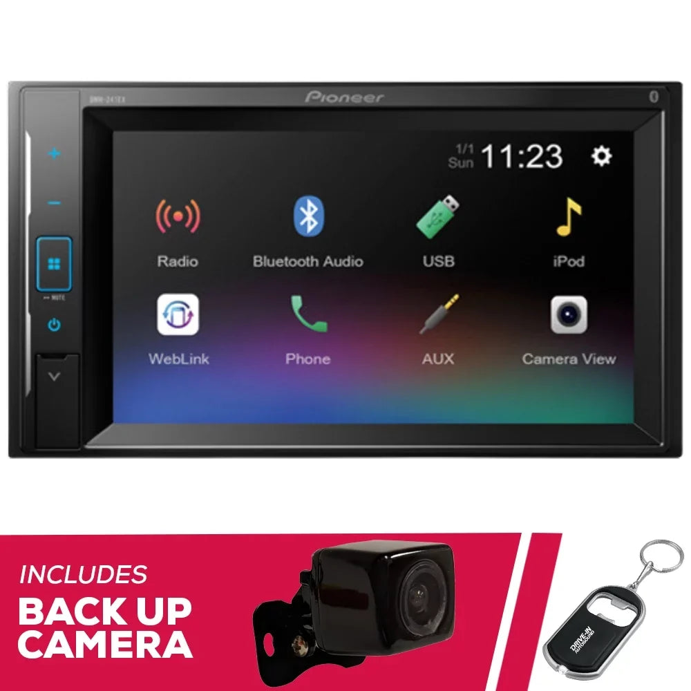 (Does 6.2" Play DMH-241EX New w/ Multimedia Backup Pioneer Camera Receiver Not CDs)