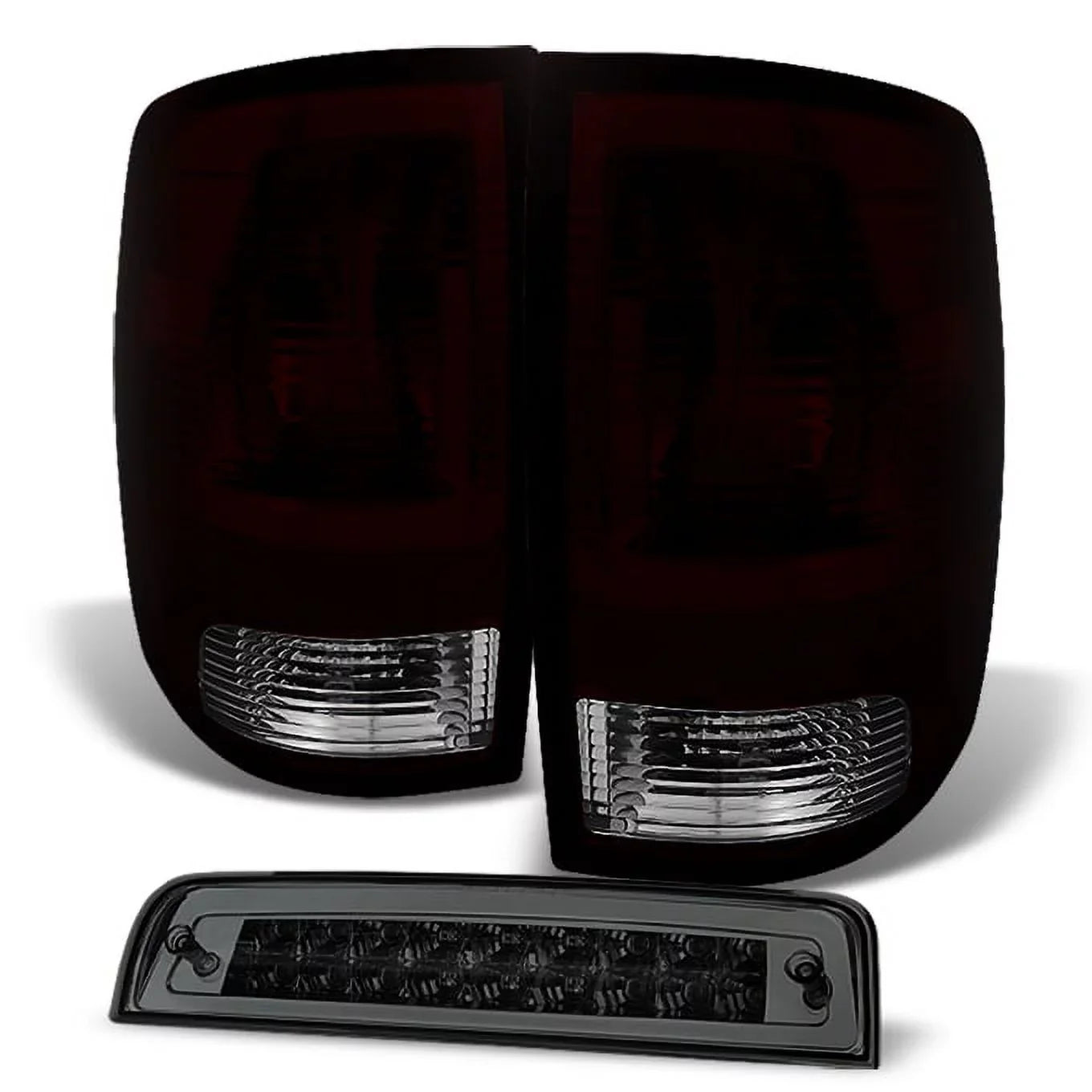 | 3Rd 2009-2018 Ram LED 10-18 2500 + Taillights 3500 For Smoked Dodge - Smoke Lamp Brake Red 1500 Ram AKKON
