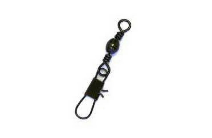 Eagle Claw W/Interlock Snap 01132-003 Barrel Black Sz3 Swivel 12Pk