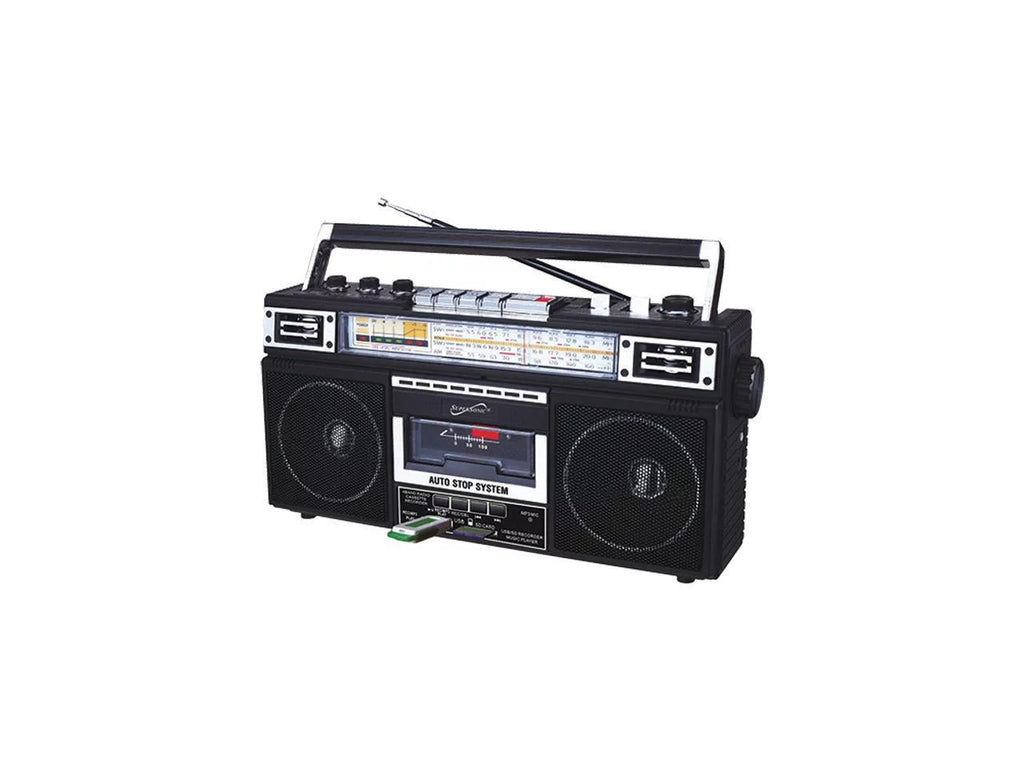 Black, SC-3201BT-BK Radio, Supersonic AM/FM Portable