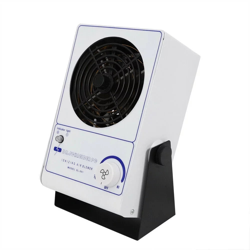 Air Static Eliminator Ionizer Ionizing 110V Ion Fan OUKANING Blower Anti-Static Discharge