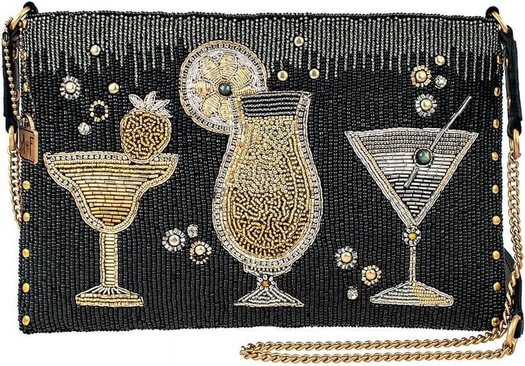 Mary Cocktails Another Handbag, Black Clutch Round Crossbody Frances