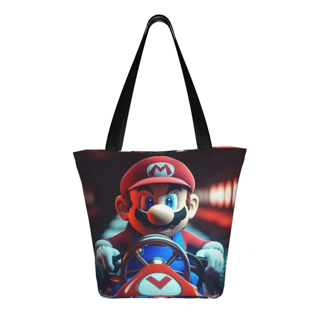Mario Beach Adventure Shopping Work Travel Women's Shoulder Bag Capacity School Handbag Business Game Large Super For Tote