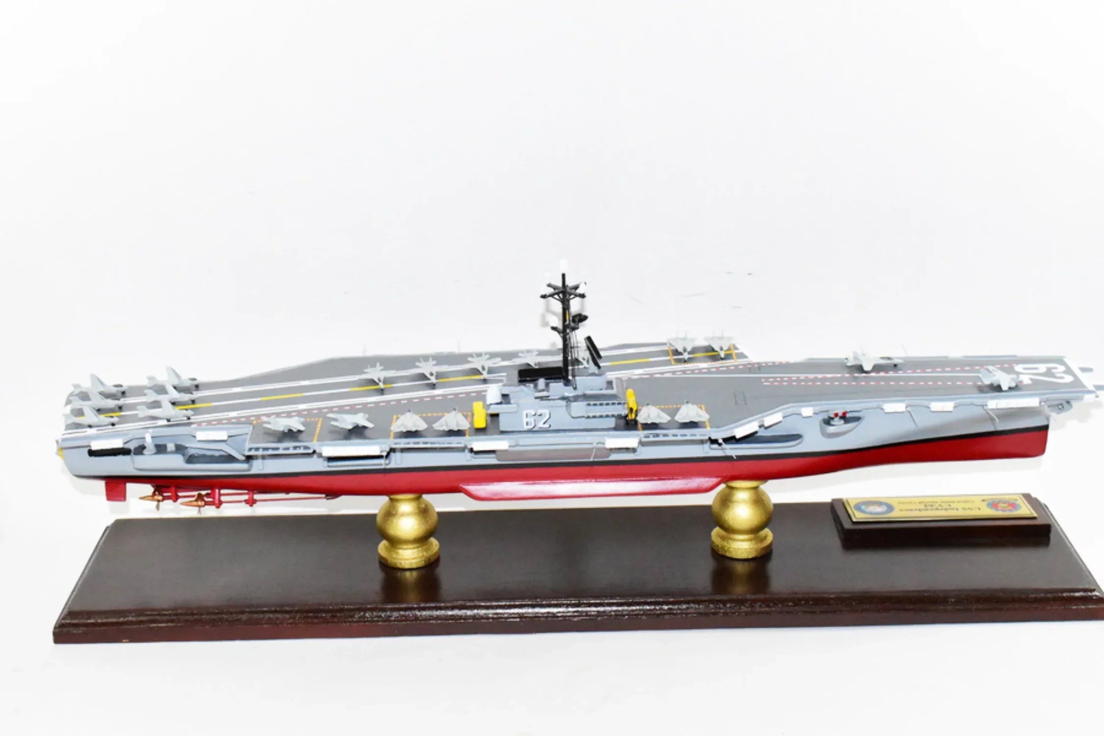 USS Carrier Aircraft Class Model,Mahogany,Forrestal Independence CV-62 Model,Navy,Scale