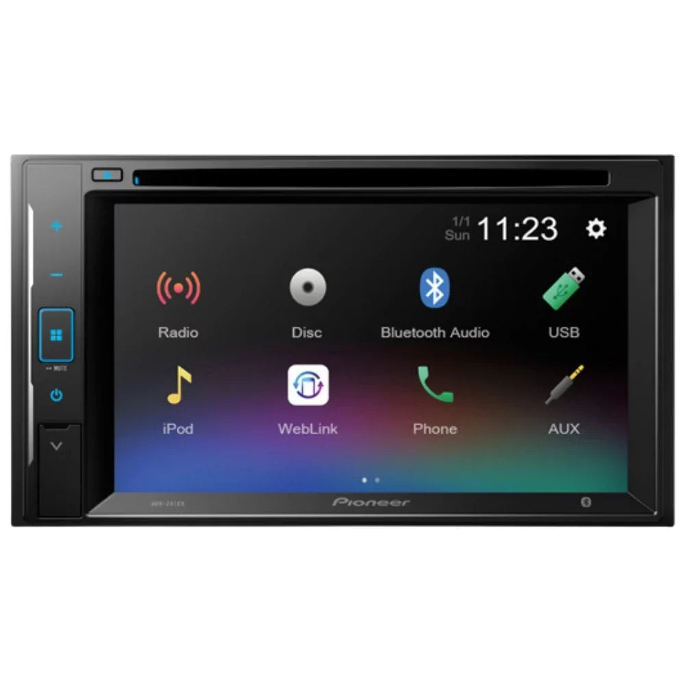 Pioneer Digital W/ Bluetooth/Backup Media Camera/Install Double AVH-241EX 6.2" AM/FM for Corolla Kit/in-Dash W/Grey DVD/CD Dash KIT4936 with Touchscreen 2014-2016 Car Receiver Bundle DIN Stereo