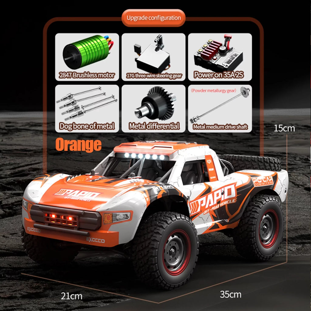 Off-road Car Control Truck Pinnaco 2.4GHz Remote Speed Brushless 4WD 70km/h Proportional
