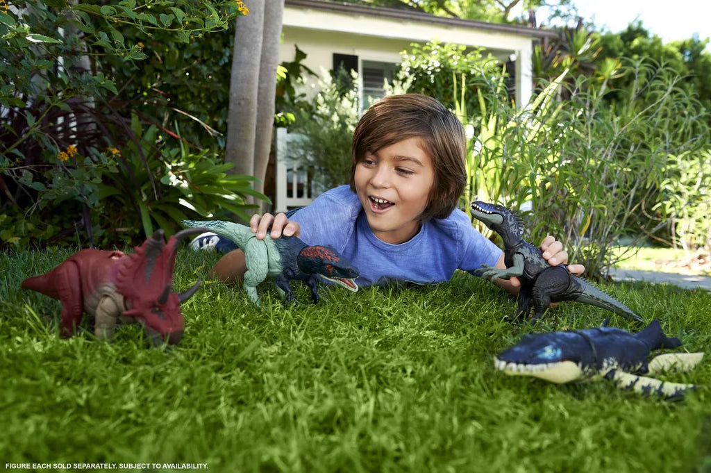 Action Jurassic Diabloceratops Wild & Dominion Roar Toy, Figure World Dinosaur Motion Sound