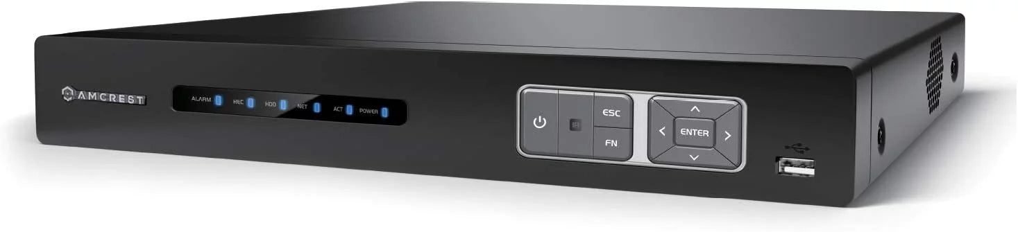 Analog 4K Recognition, IP Cameras, Smart Amcrest Camera DVR & DVR, AI Human Face System Channel Vehicle Security (AMDV5116-I3) for AI Recorder, DVR Detection 16 & AI Amcrest Cameras Security