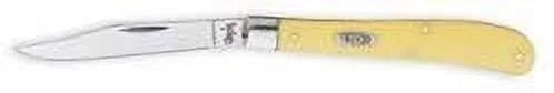 Slimline Trapper Case Yellow Pocket Knife CV