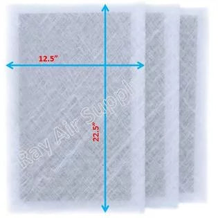 (3 Cleaner Air Pads MicroPower Replacement Filter 14x25 RayAir Supply Pack) Guard