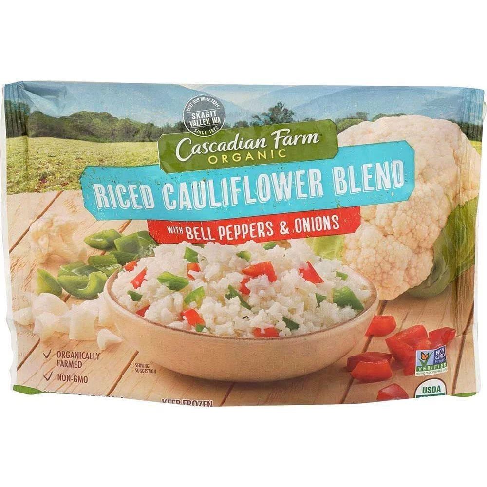 with Cascadian Organic Onions, Peppers Ounce 12 Blend and Case. 12 Riced per Farm Cauliflower Bell --