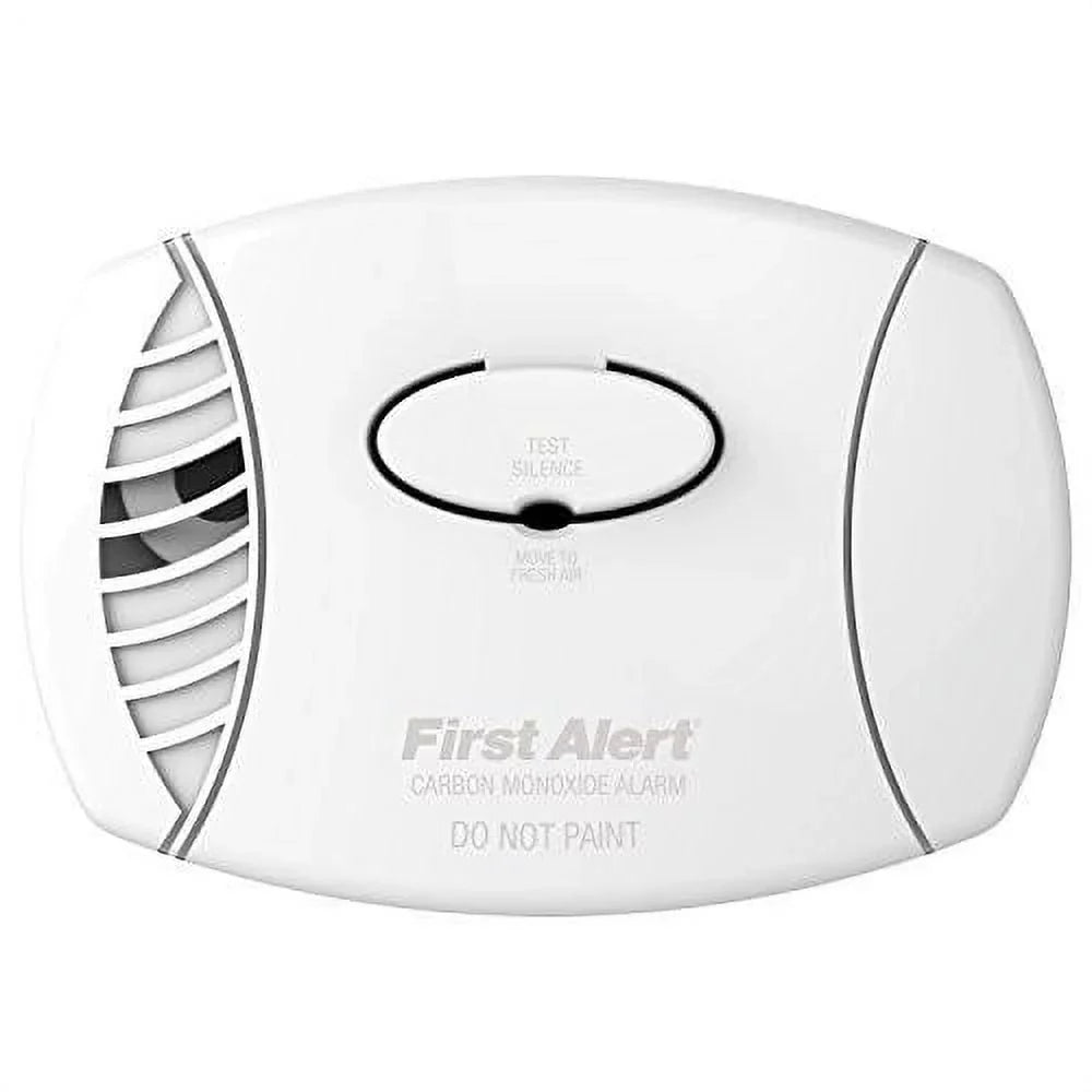First Monoxide CO605 Carbon Alert Plug-In Detector White with Battery , Backup