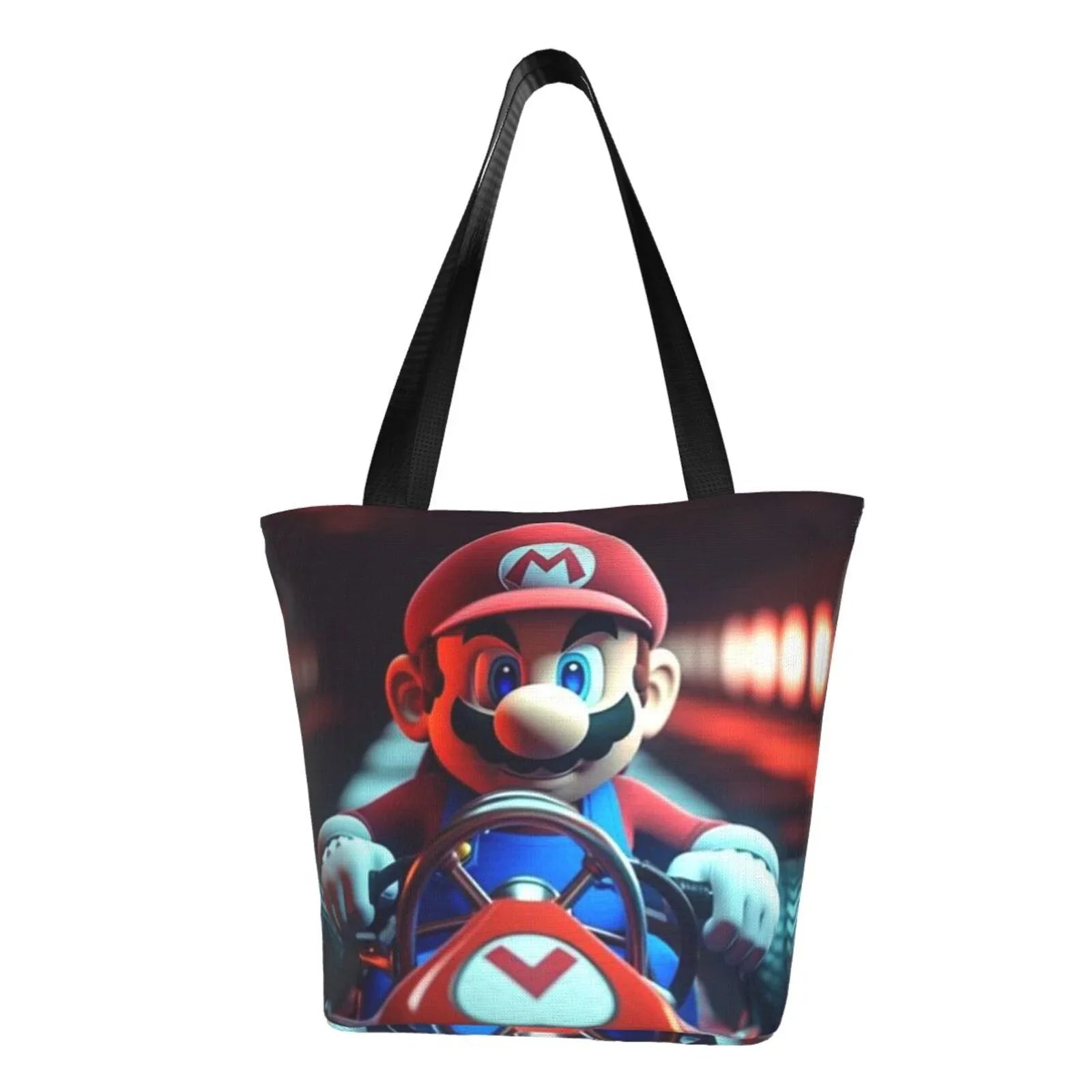 Mario Beach Adventure Shopping Work Travel Women's Shoulder Bag Capacity School Handbag Business Game Large Super For Tote