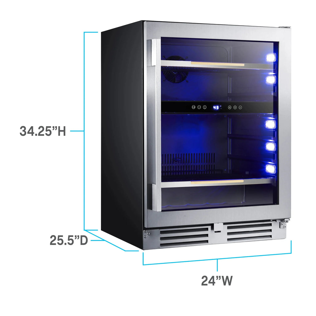Steel Center, ELITE (ARFSE55R3S) Beverage Series Avanti in Stainless 125 Can Capacity,