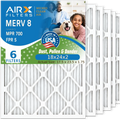WICKED Filter 8 Air Comparable Electrostatic USA Filters Air Premium Pleated FPR AIRX FILTERS Conditioner MPR Pack Made by MERV & AC Filter 700 6 to 5 18x24x2 HVAC AIR. CLEAN Furnace 18x24x2