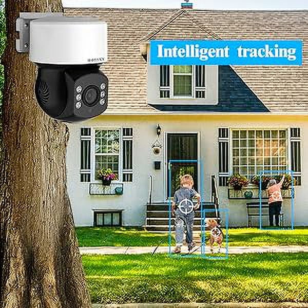Wired Camera System (360° Camera System Security PTZ Surveillance Outside Indoor CCTV Video exterior Surveillance Video Cameras Equipment Security Zoom) Home Digital