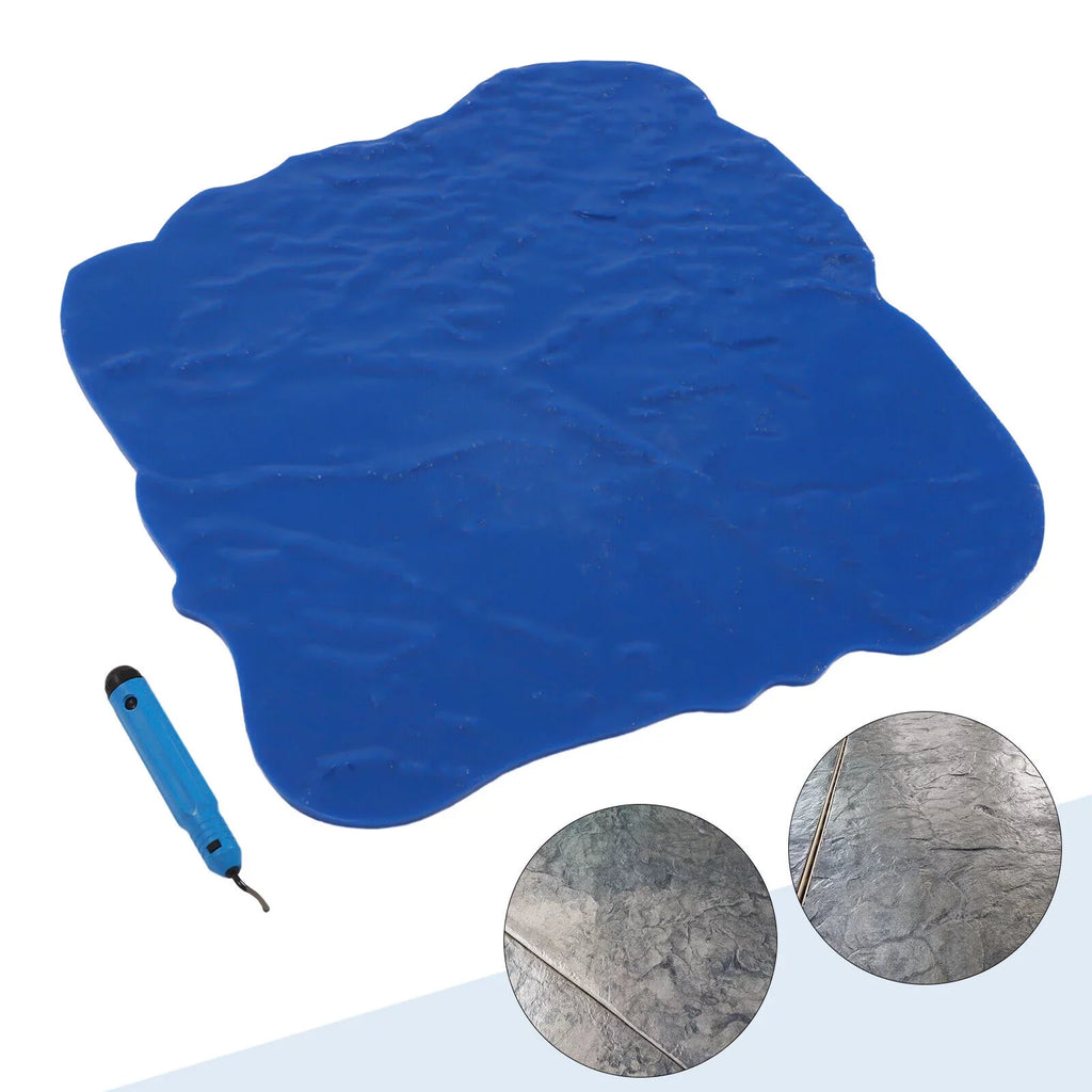 Mold Mat Miumaeov Floor Concrete Inch Slate Stone Texture Cement Seamless 12*12 Stamp Concrete Stamp