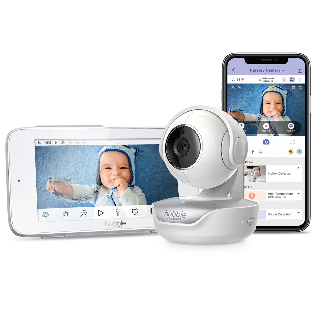HD Hubble Premium, Pal Nursery Baby Viewer Screen Connected Monitor Smart Touch 5” with