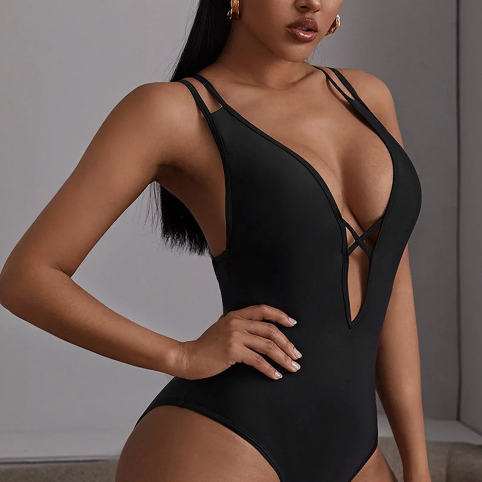 One Piece Padded Swimming Swimsuit Women's Bathing Bikini Suit Suit Beachwear Swimwear Women Gallus Monokini