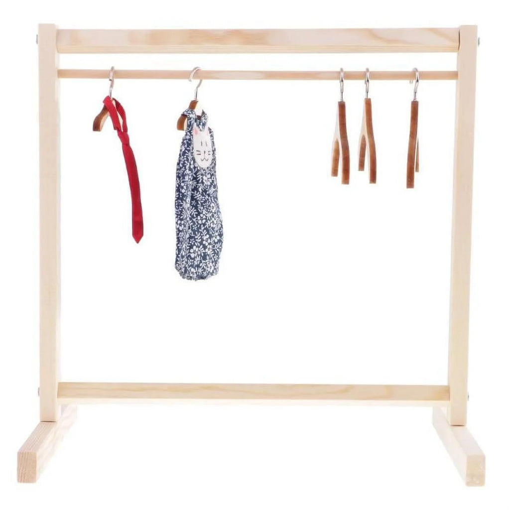 Garment Organizer Rack 2x1/6 for Dollfie Wooden Doll Furniture Clothes