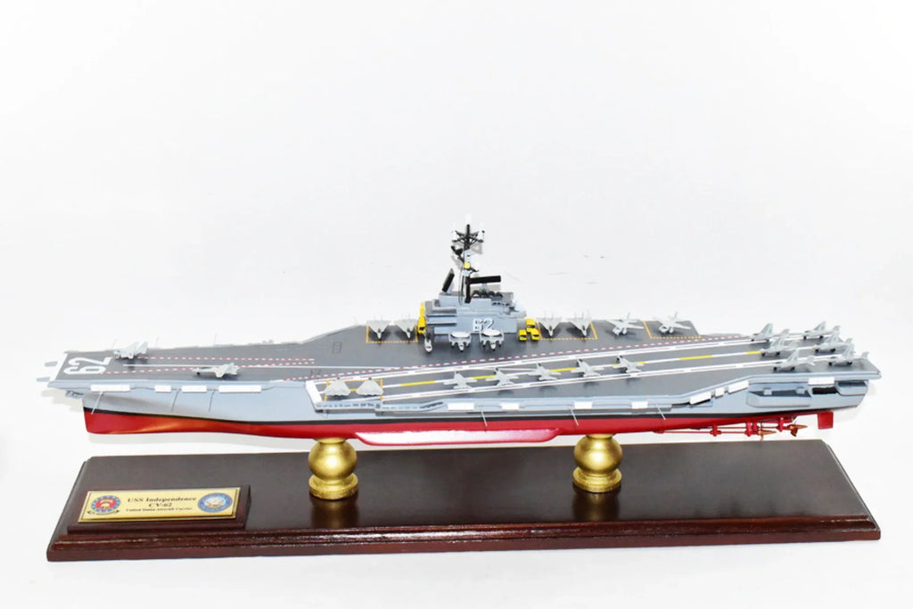 USS Carrier Aircraft Class Model,Mahogany,Forrestal Independence CV-62 Model,Navy,Scale