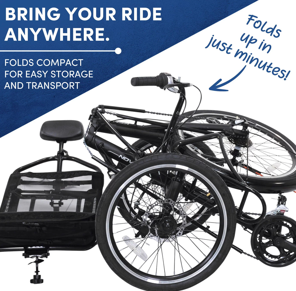 Recumbent Nova Unisex Black 24-inch Bicycles Bike,