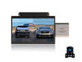 with Lens 8.1 Driving 1080P Car Monitor View Rear 3.0 Remote Android FHD Dual wifi 4G Bluetooth DVR music Cam Video inch GPS Dash Recorder