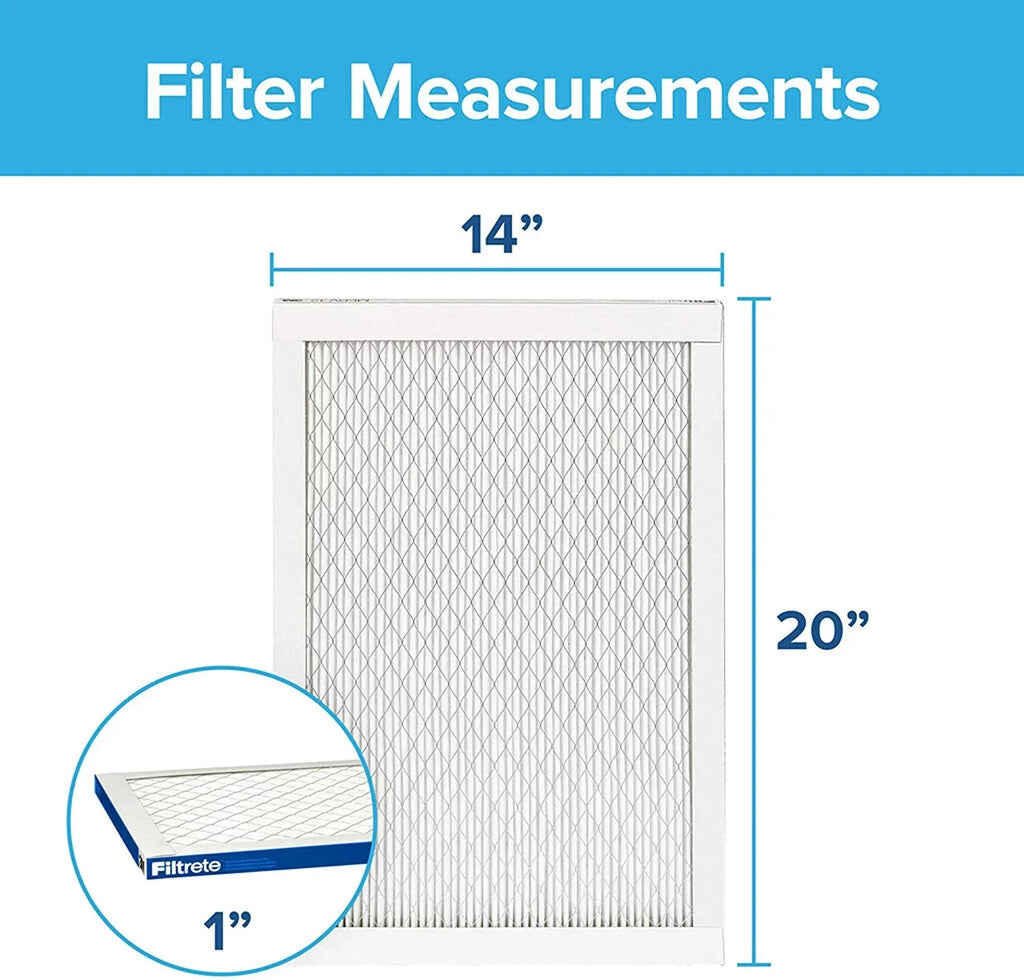 Air 0.78) dimensions Healthy AC (exact 13.81 2200, MPR 14x20x1, Living 6-Pack Furnace Filtrete Filter, Elite x x Allergen, 19.81