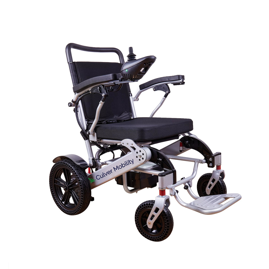 '- - Wheelchairs Mobility - Foldable - 20 SILVER Electric Lightweight Power 360lbs miles and Exclusive 500W Alton