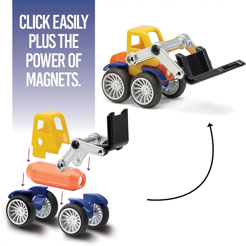with and Stem and Storage 42 Vehicles Magnetic Cars Case 3 Brainy up for Child pc. Toy Ages Play