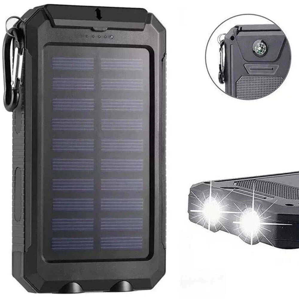 Portable External Battery Charger Solar 9000000mAh 2023 US Power Waterproof Bank