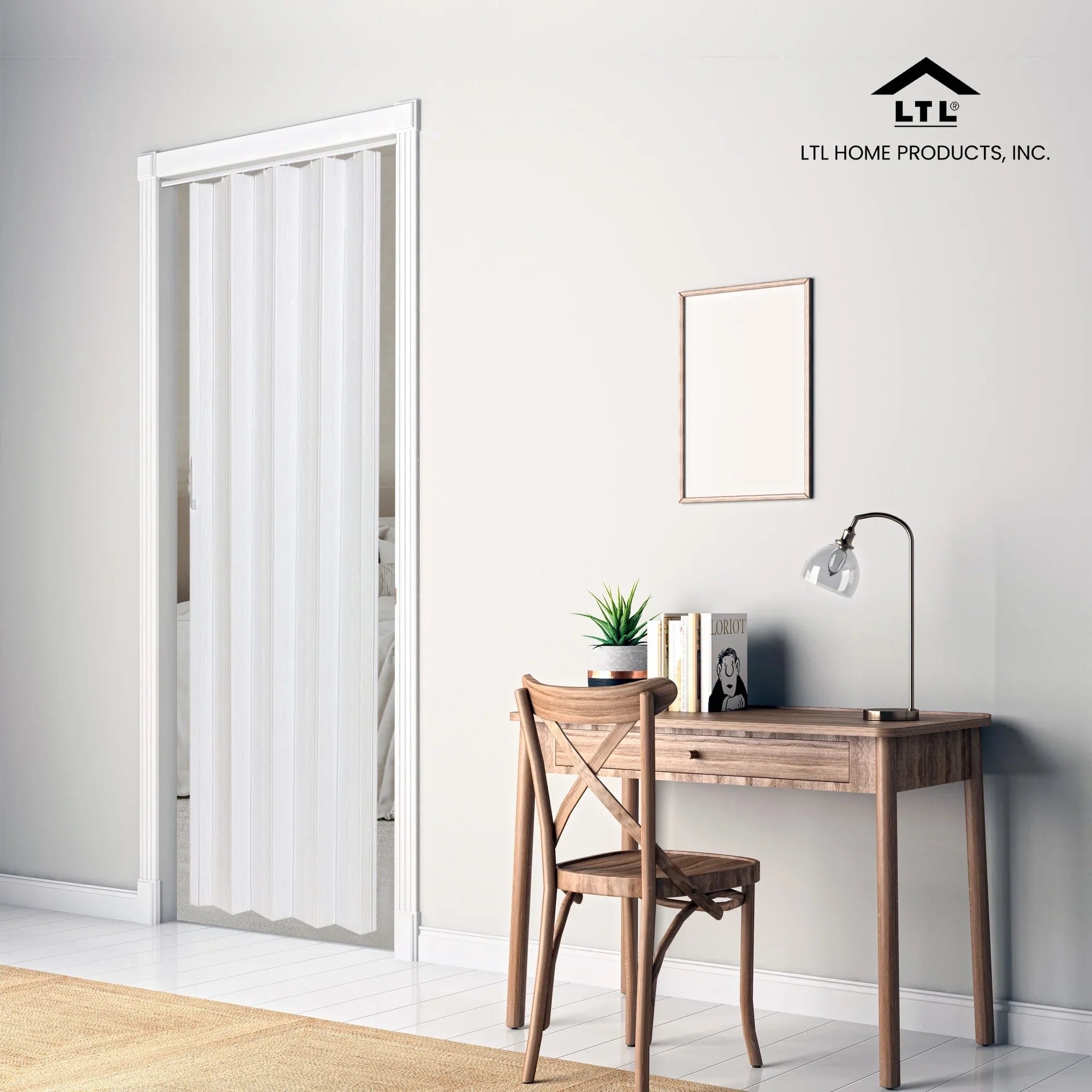 Door, Single Via Folding Vinyl 36" LTL x Home Products 80" White Hinged