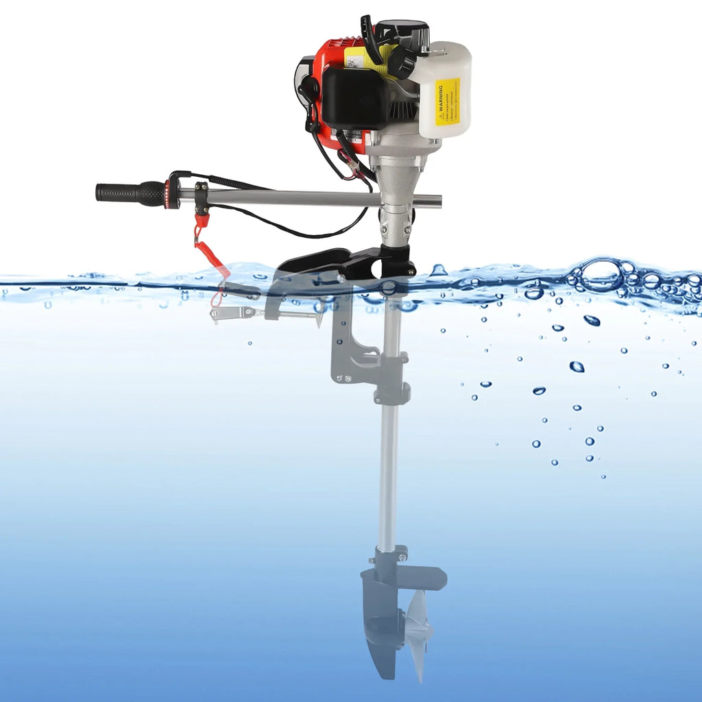 2 Boats 2.3HP Air Fishing Yachts Cooling YIYIBYUS Motor Marine Outboard with Stroke Engine System for Boat Inflatable