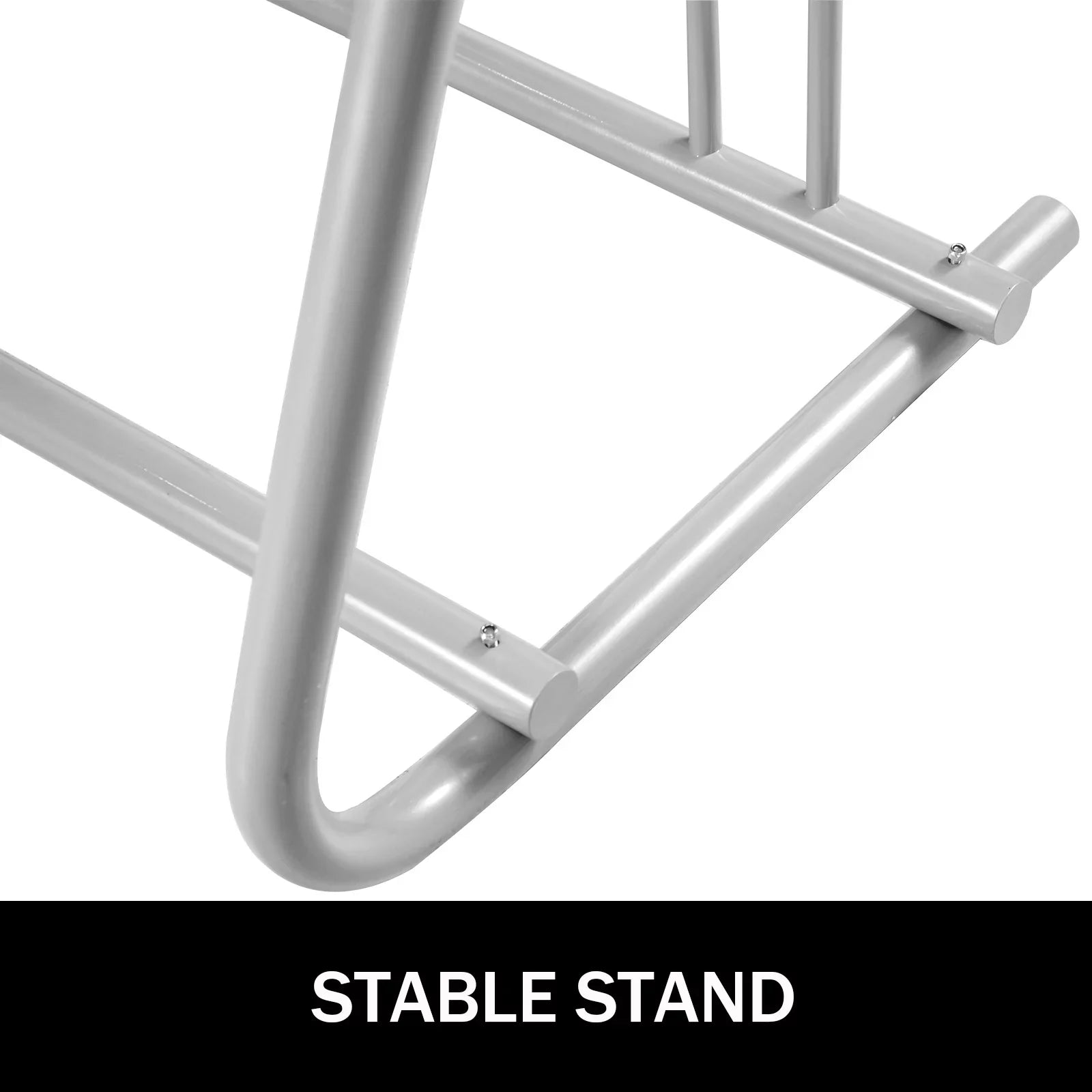 for Storage Stand Holders 9 Bike Rack, Floor Rack, 111" Length Single-Side Yards BENTISM All-Steel Grid Garages Bike Streets