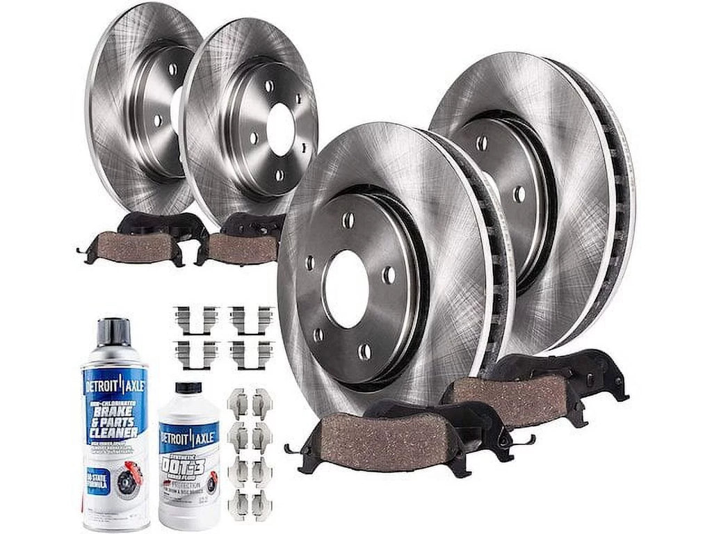 and 2017 - Rear - and 2014 2013 Camry 2015 2012 with Compatible Front Pad 2016 Kit Rotor Brake