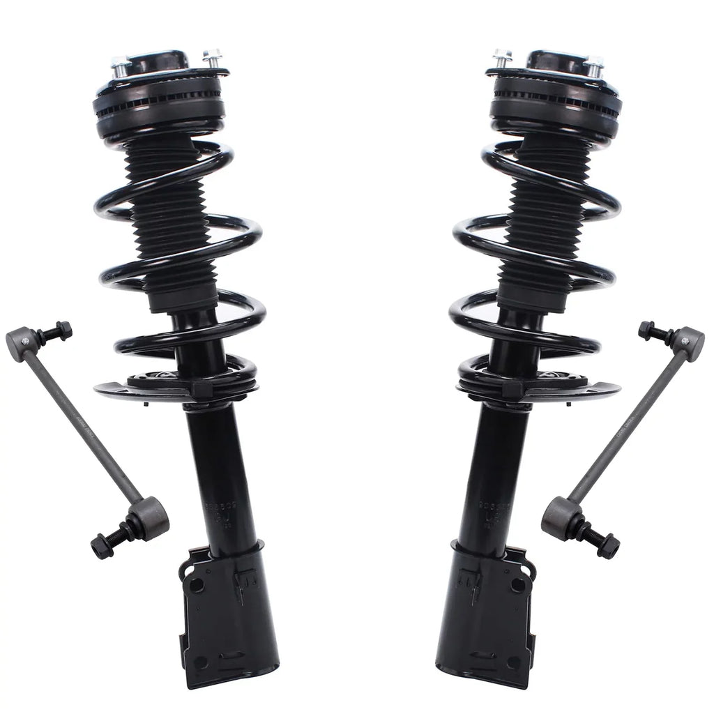 2013 2 Sway kit V6 Front Links Detroit Spring for 2 Complete Struts - Replacement Assembly 2014 Bars Journey Front Axle 2009-2018 2016 2015 Struts 2017 Bar Dodge 2010 Sway Struts 2011 w/Coil 2012