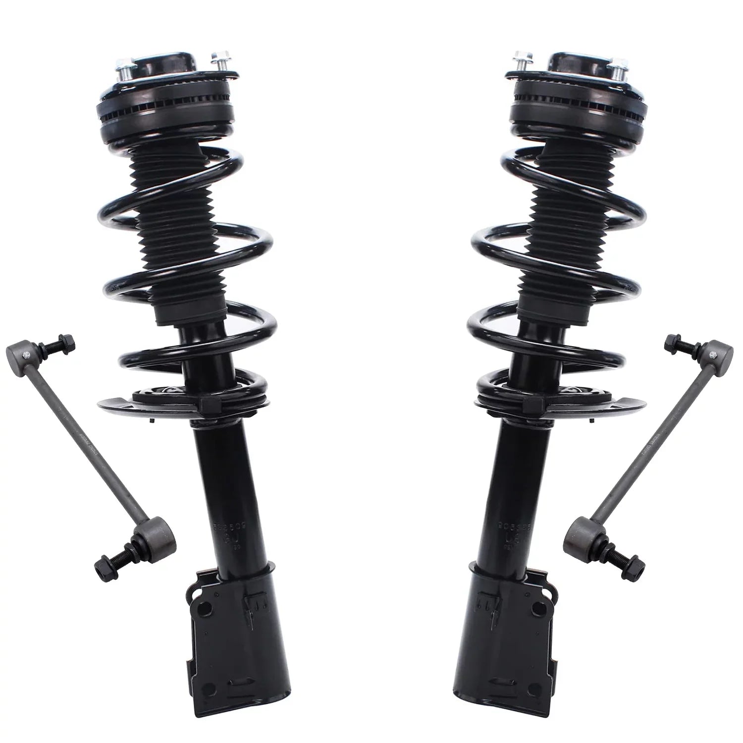 2013 2 Sway kit V6 Front Links Detroit Spring for 2 Complete Struts - Replacement Assembly 2014 Bars Journey Front Axle 2009-2018 2016 2015 Struts 2017 Bar Dodge 2010 Sway Struts 2011 w/Coil 2012