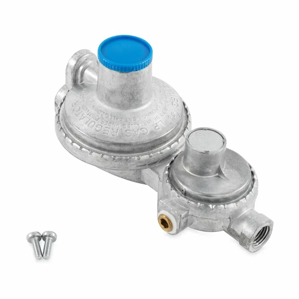 Regulator 2-Stage RV Propane Camco - Silver (59313) Vertical