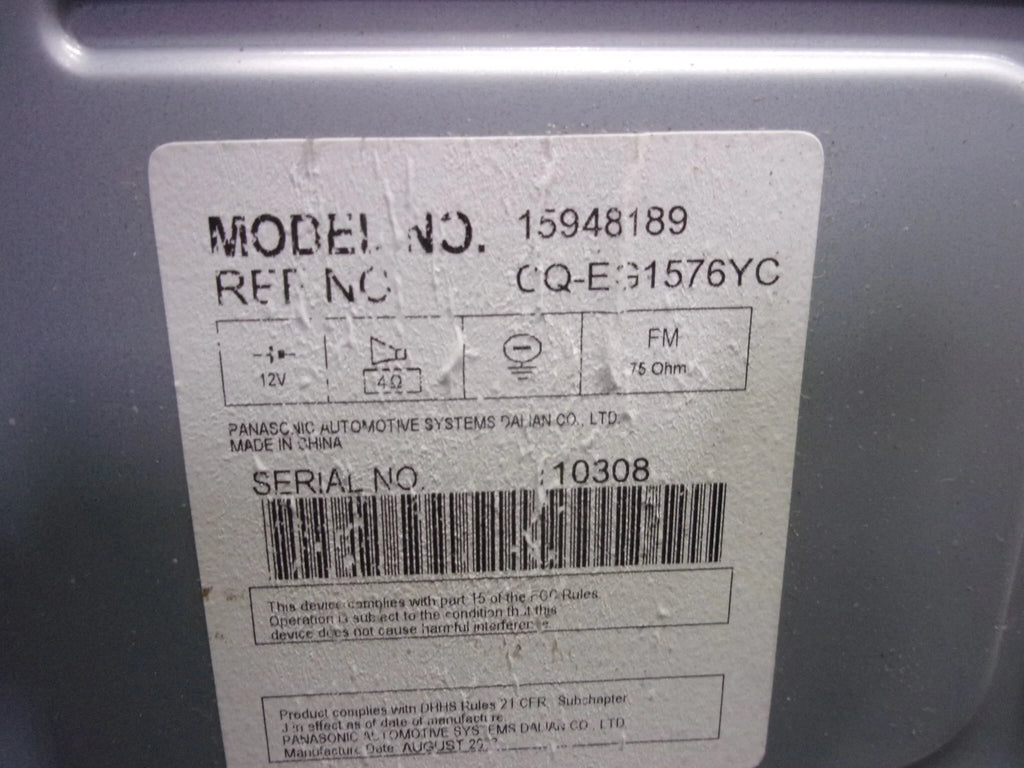 Radio 2007-2008 OEM CD Pre-Owned Player 15948189 Saturn Aura (Good) ID Receiver