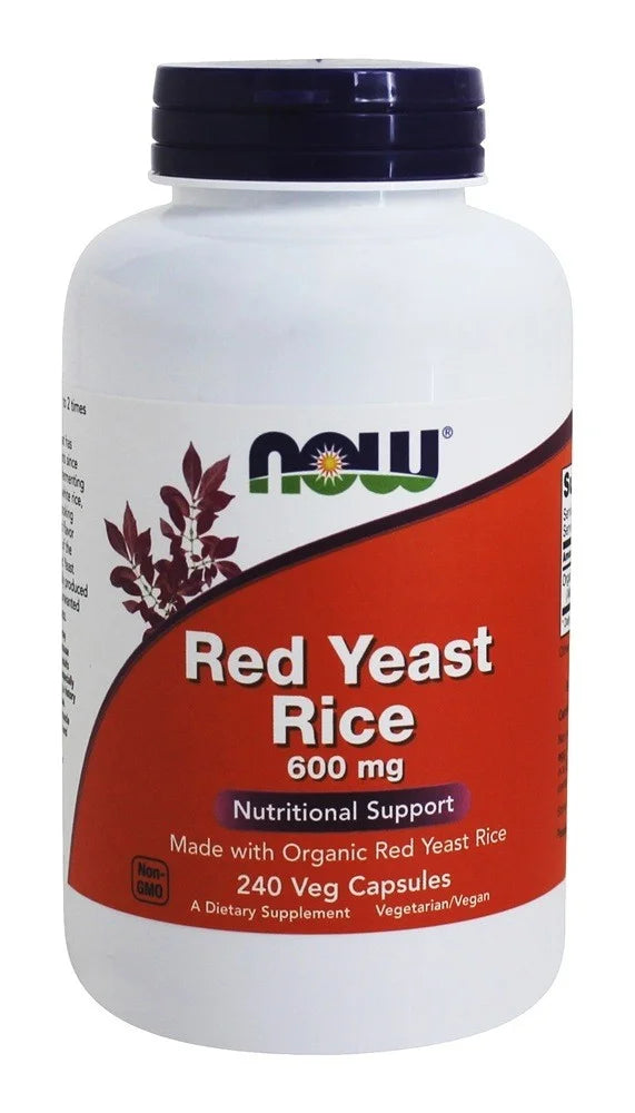 600 Veg NOW 240 Rice with Rice, Supplements, Capsules Yeast mg, Organic Yeast Red Made Red