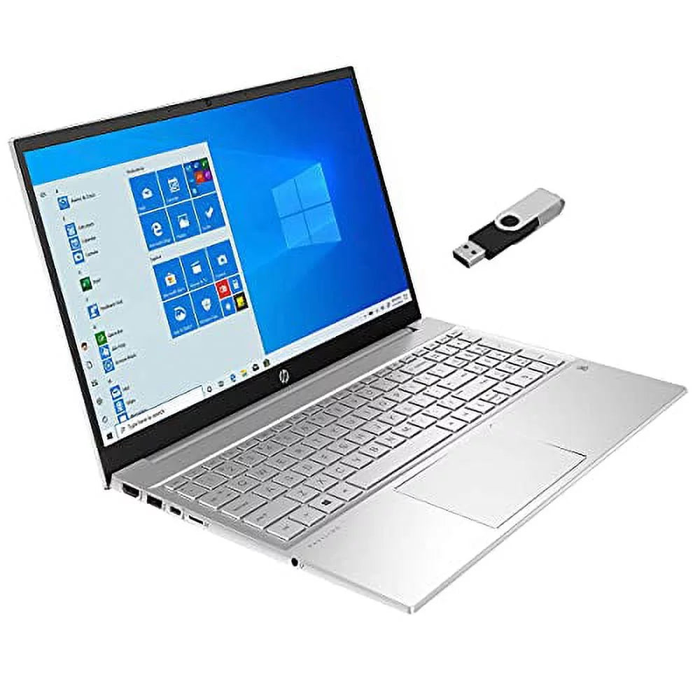 NVMe USB 32GB Touchscreen Xe Natural 512GB 15.6in DDR4 Iris FHD 16GB 11th w/ 15-EG0053CL 4-Core Backlit Gen 10 Silver Keyboard 2021 RATZK Graphics Home Pavilion HP i5-1135G7 SSD Windows Laptop