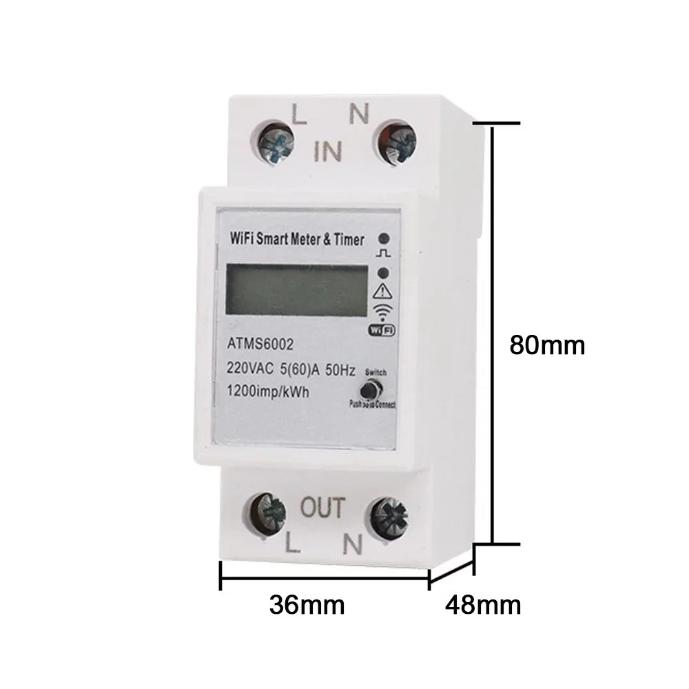 Manual Home Meter Need Intelligent Meter No Intelligent APP Electric Energy WiFi Walmeck Electric Timer Electric Home Reading Remotes Mobilephone Meter Control Meter Intelligent Meter