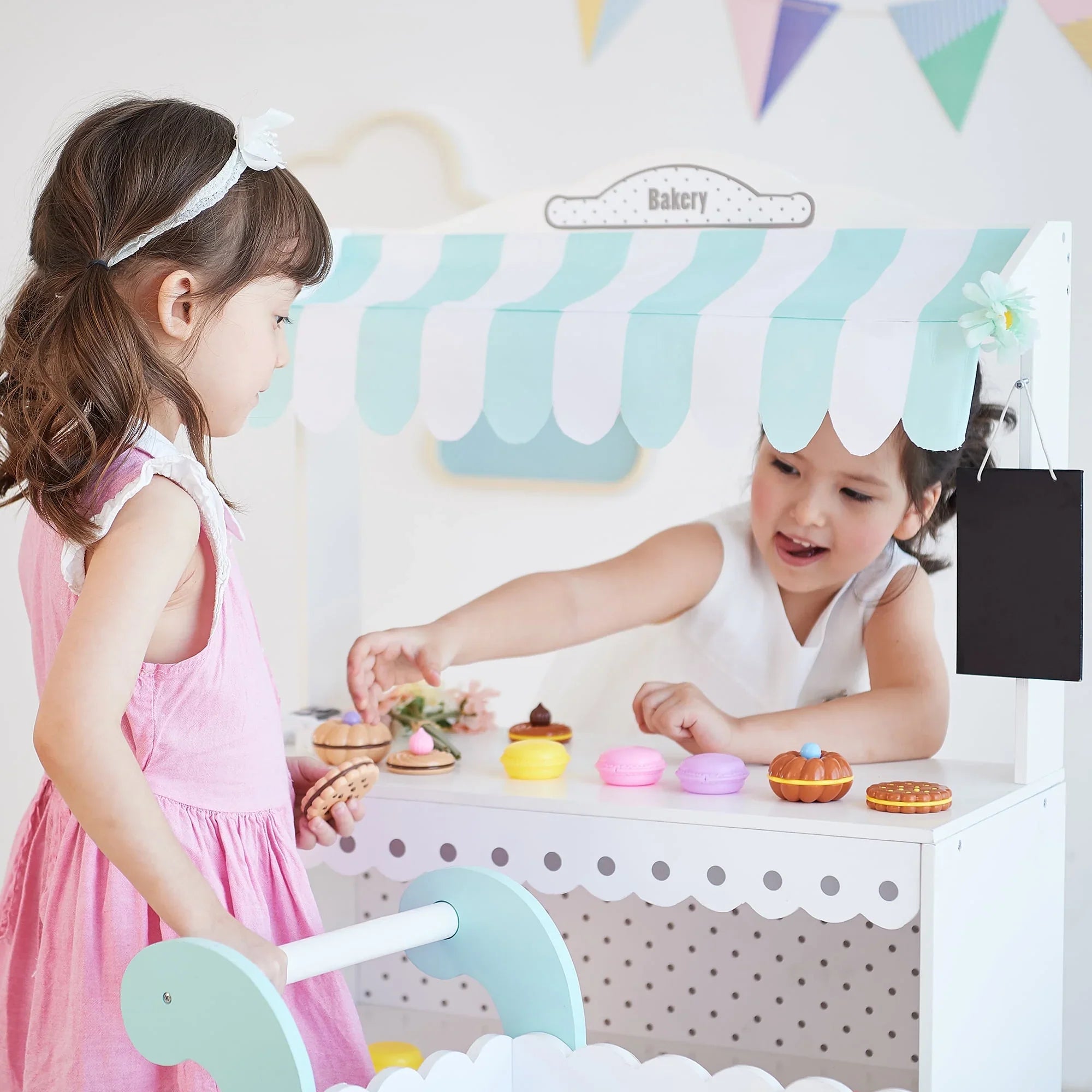 Play Teamson Set My Bakery Wooden and Kids Cart Shop Dream Pastry