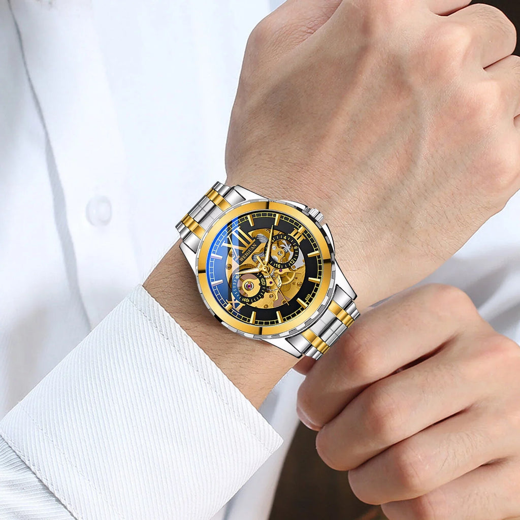 Mechanical Steel Wrist Men Watch Automatic Business Stainless Waterproof Luxury