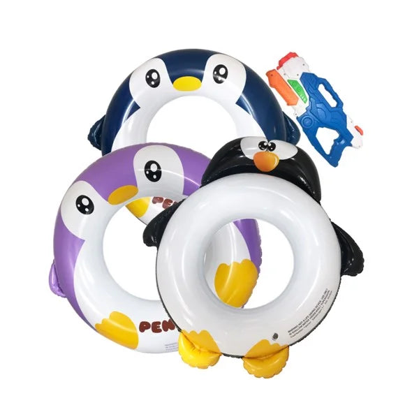 Gun + liquid Yejaeka 1 Capacity Ring Penguin 3 Print Large Swim Kids