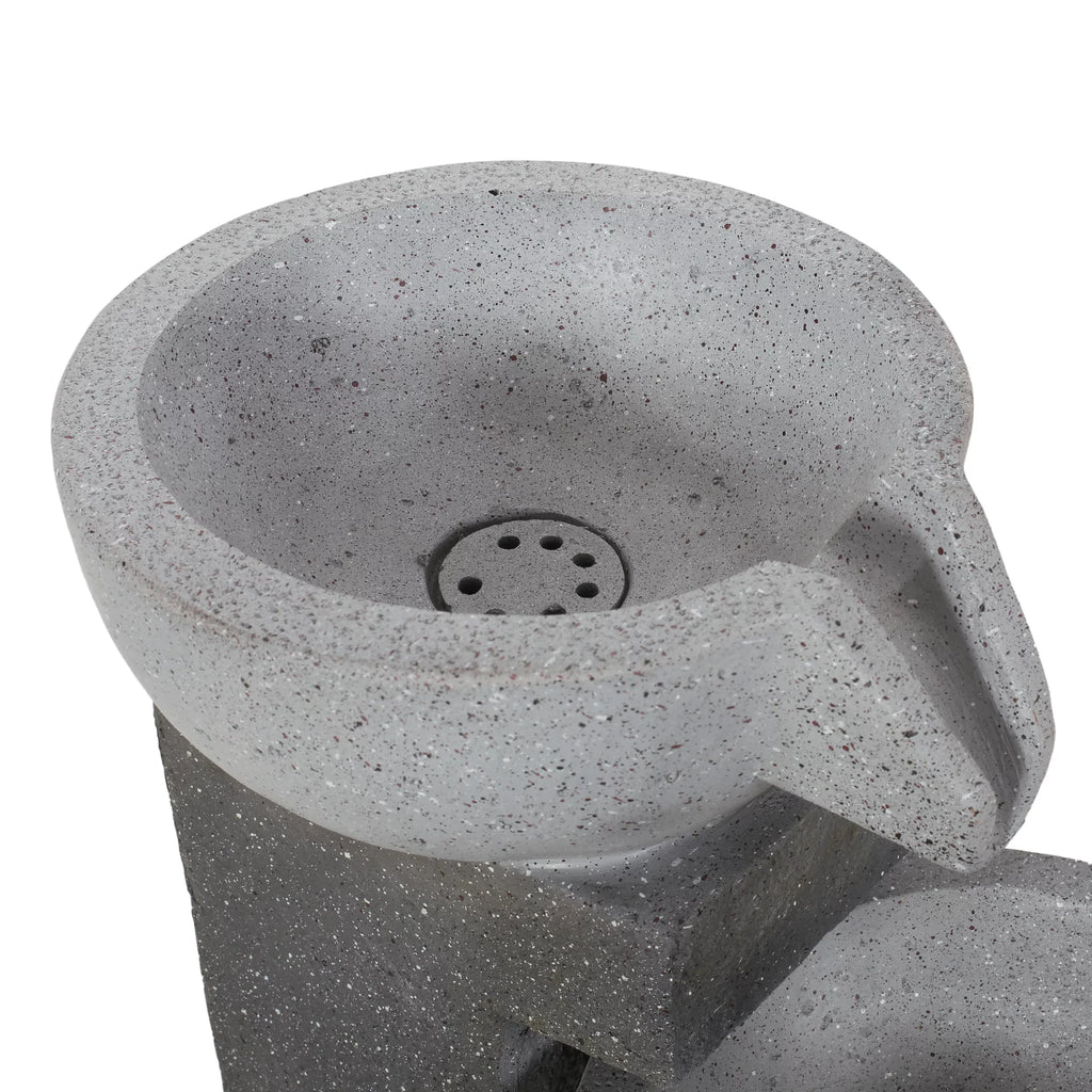 Colquitt exterior Tier 3 Multi-Gray Modern Fountain,
